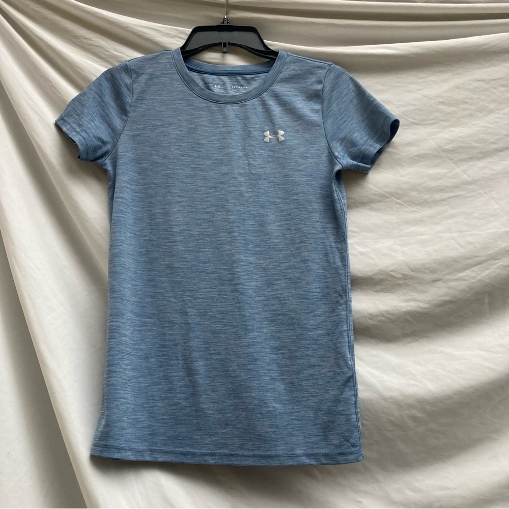 Under Armour light blue athletic top, size XS
